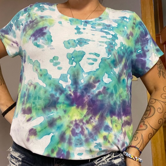 JRSDesignsltd Tops - Tye dye tunic t-shirt
